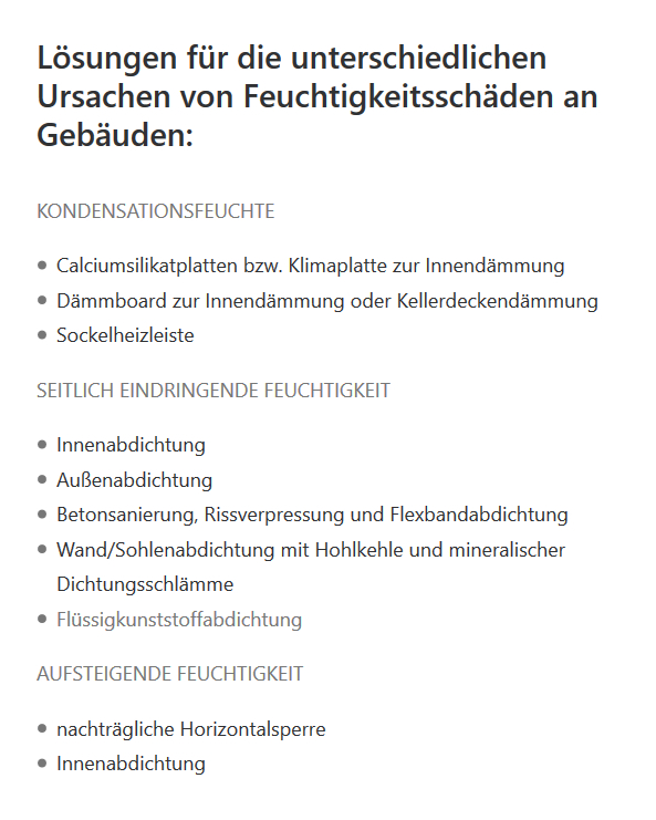 Feuchtigkeitsschäden für  Reutlingen